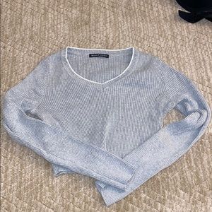 Gray cropped sweater